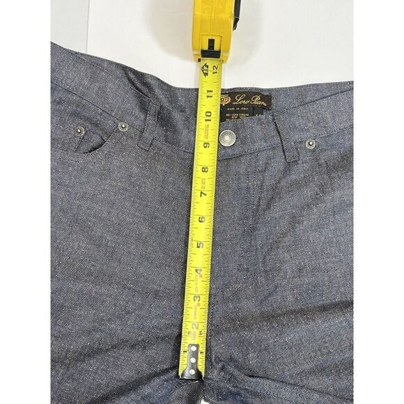 Loro Piana Womens Wool Silk Trousers Pants Italy Size 44 8 US Straight leg - Picture 9 of 12